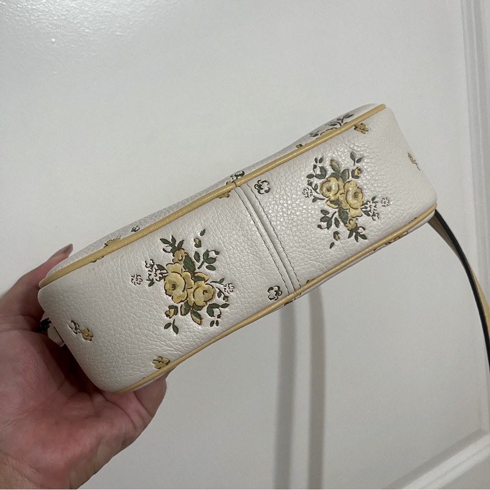 Coach Mini Jamie Floral Cream Crossbody Bag - Picture 4 of 5